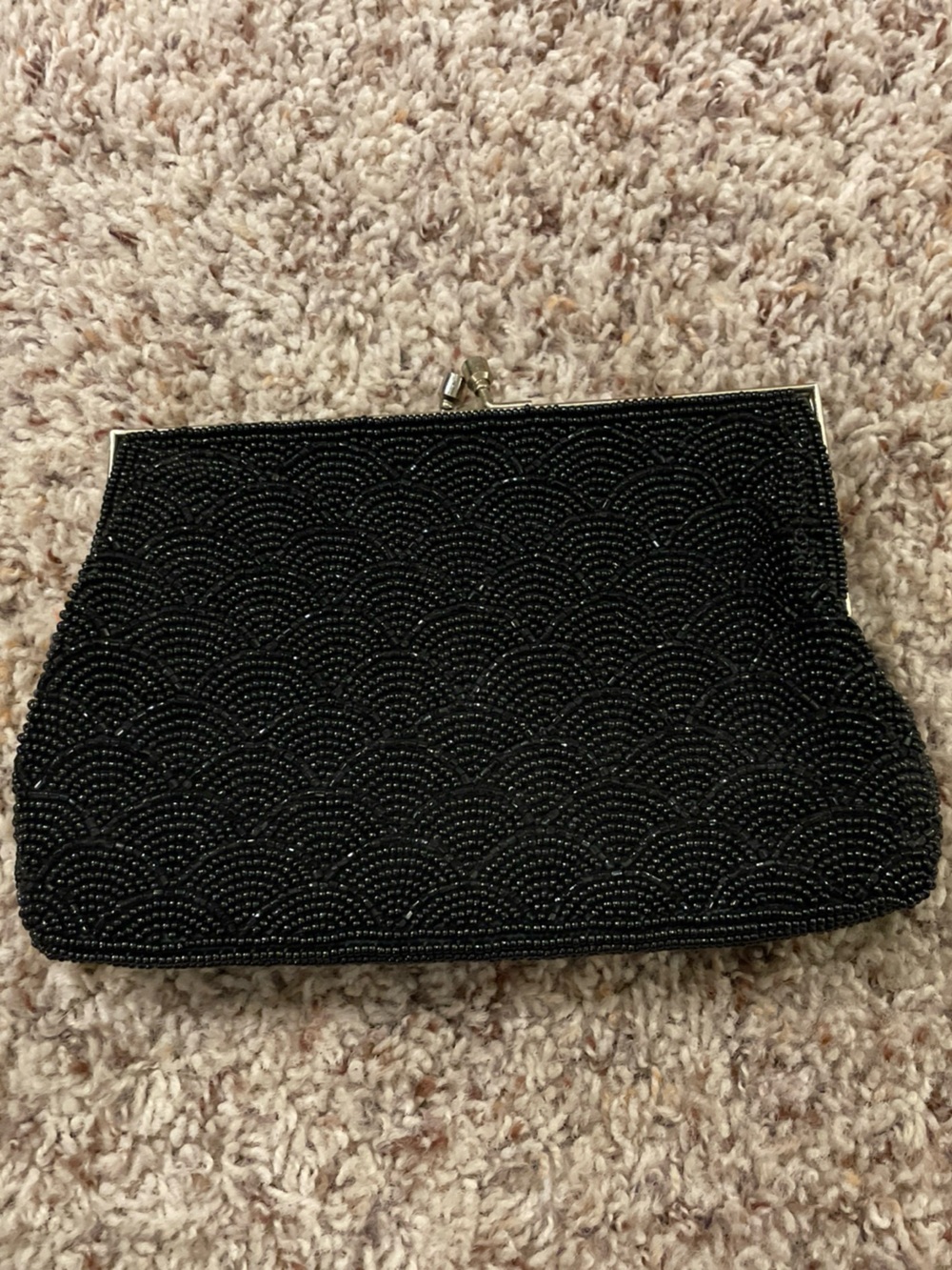 Black Beaded Card & Key Holder Wallet - Women's Accessories
